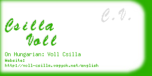 csilla voll business card